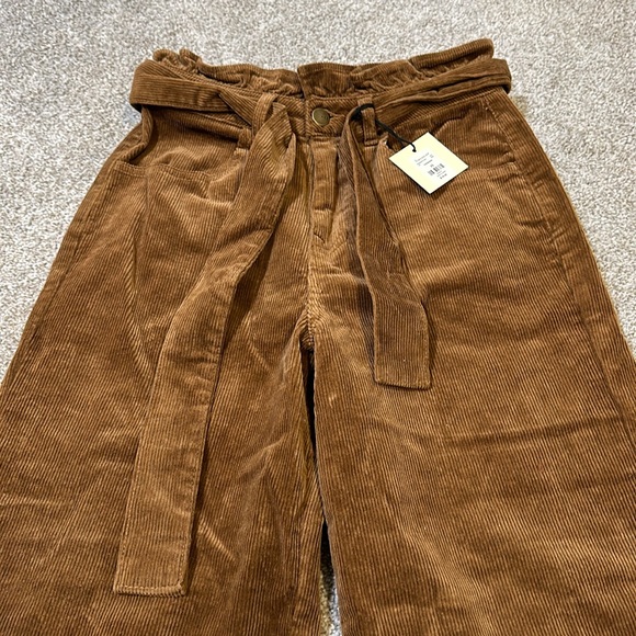 Brown High Waist Pants - Picture 2 of 3